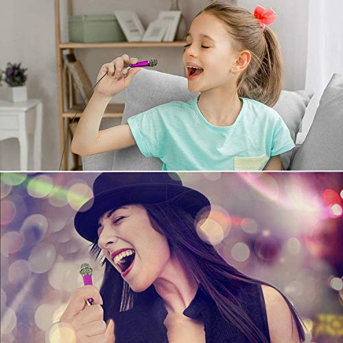 Uniwit Mini Portable Vocal/Instrument Microphone For Mobile Phone Laptop Notebook Apple Iphone Sumsung Android With Holder Clip - Rose Red,Auxiliary #TOP4