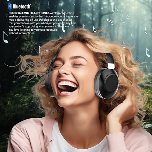 RCA Wave-54 Wireless Over-Ear Bluetooth Headphones, Hi-Res Audio, Deep Bass, Noise Cancelling, Bluetooth 5.3, Foldable Headset with Mic, 12H Playtime, Comfortable for Travel, Work & Gaming - image 5