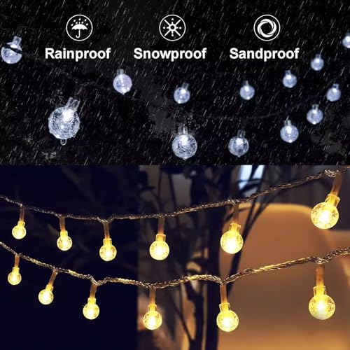 Gtsyding GSLB-U6M40W Bubble Globe String Lights Usb Powered, 19.6 Ft 40 Leds 8 Modes Waterproof Hanging Crystal Ball Fairy Lights Remote For Indoor Bedroom Patio Party Decorations thumb #5