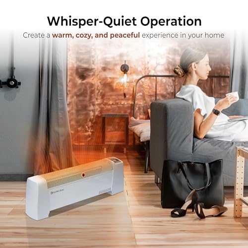 Comfort Zone CZ650BWT Baseboard Space Heater With Digital Thermostat, Electric thumb #3