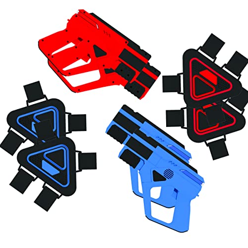 Sharper Image 4-Pack Electronic Infrared Tag Set with Armor Vests – Safe for Kids & Adults, Indoor/Outdoor Multiplayer Fun, Ages 8+