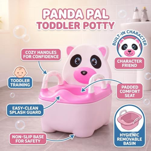 Image of Baby Potty Seat for 6 Months to 2 Years | Potty Training Chair with Removable Bowl | BPA Free Toddler Potty Chair with Backrest