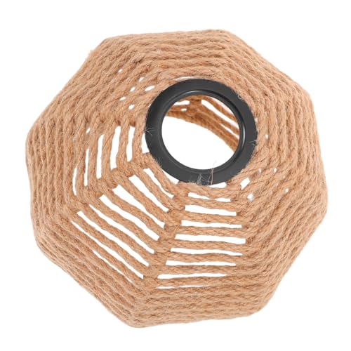 Holibanna 麻紐とアイアン製の手編みランプシェード おしゃれなボヘミアンスル ファームハウス用 天井照明カバー キッチンアドやリビングル