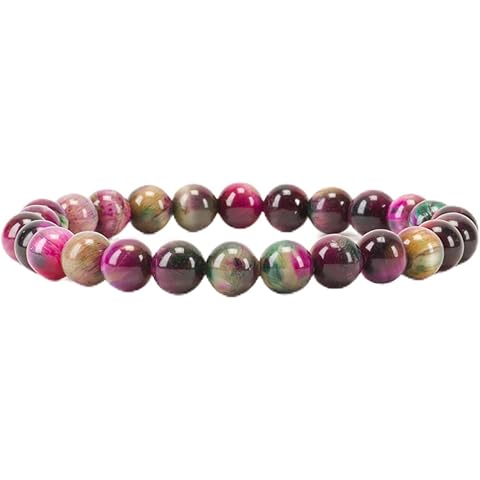 Cherry Tree Collection - Small, Medium, Large Sizes - Gemstone Beaded Bracelets For Women and Men - 8mm Round Beads