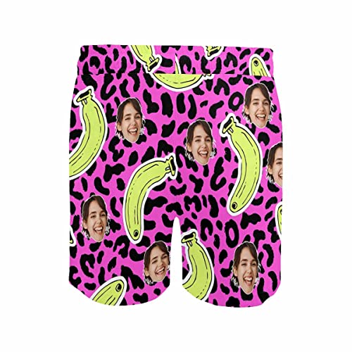 Personalized Mens Swim Trunks Funny Custom Beach Shorts with Face, Customized Wife Girlfriend Photo Board Shorts Gifts2