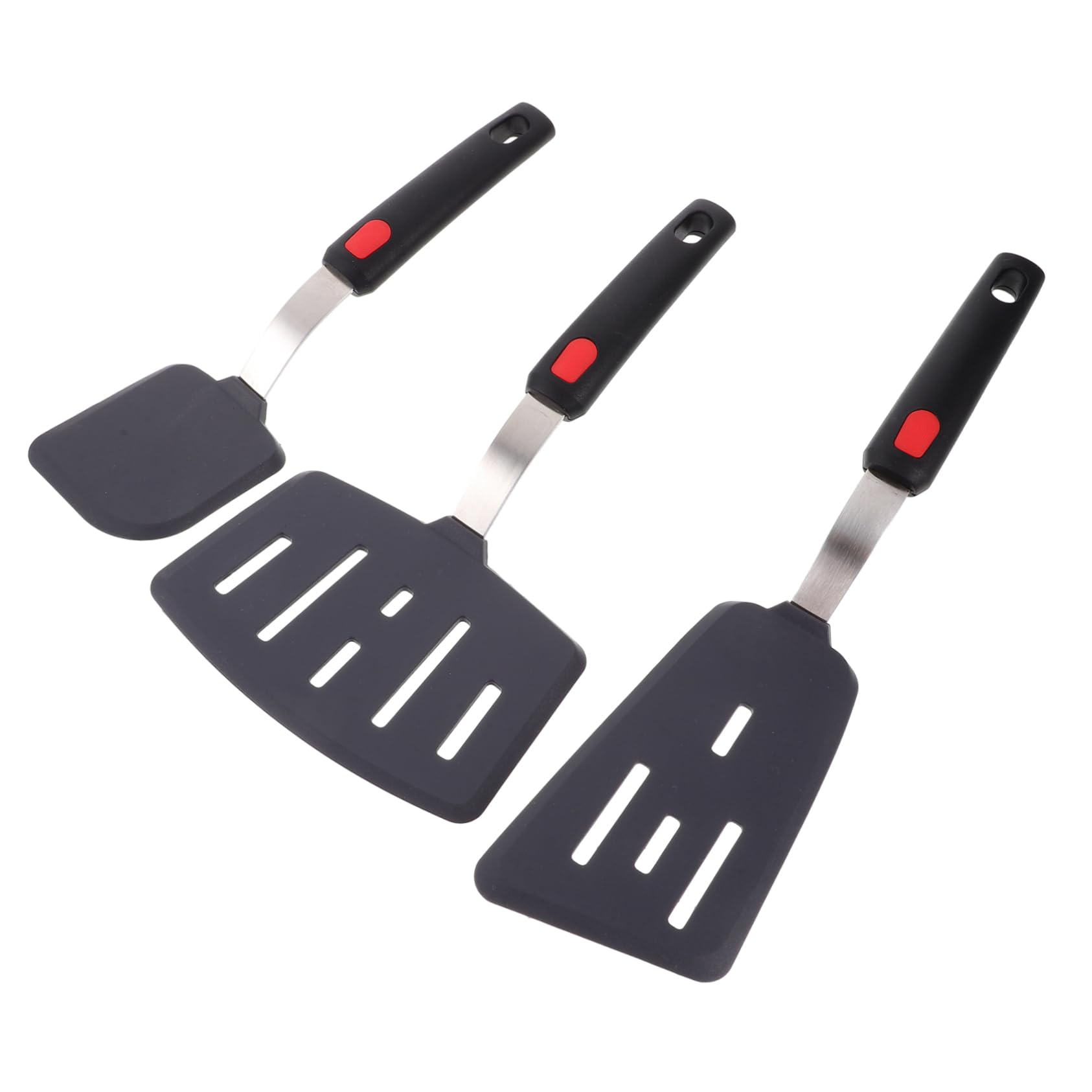 Lot de 3 Spatules Cuisine en Silicone Résistantes à Chaleur