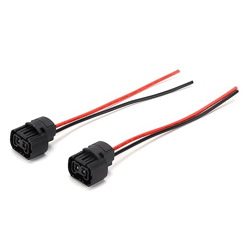 Fydun - Arnés de cableado adaptador, 2 piezas universales de 12 V, 24 V, 5202 H16, adaptador hembra, arnés de cableado para faros antiniebla para