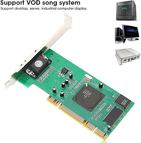 Kujobuy 8Mb Graphics Card Vga Pci 32Bit For Server Industrial Computer Multi-Display For Ati Rage Xl 32 Bit Pci Vga Video Card Pci-X Interface Universal Video Card For Desktop Computers #TOP2