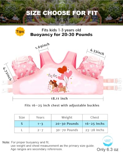 Image of AEOCOO Puddle Float Jumper for Swiming, Toddler Swim Vest for Water Play, Pool Floats with Swimming Arm Floaties Swim Jacket & Water Wings for Kids Swimmies, Boys, Girls, Ninos