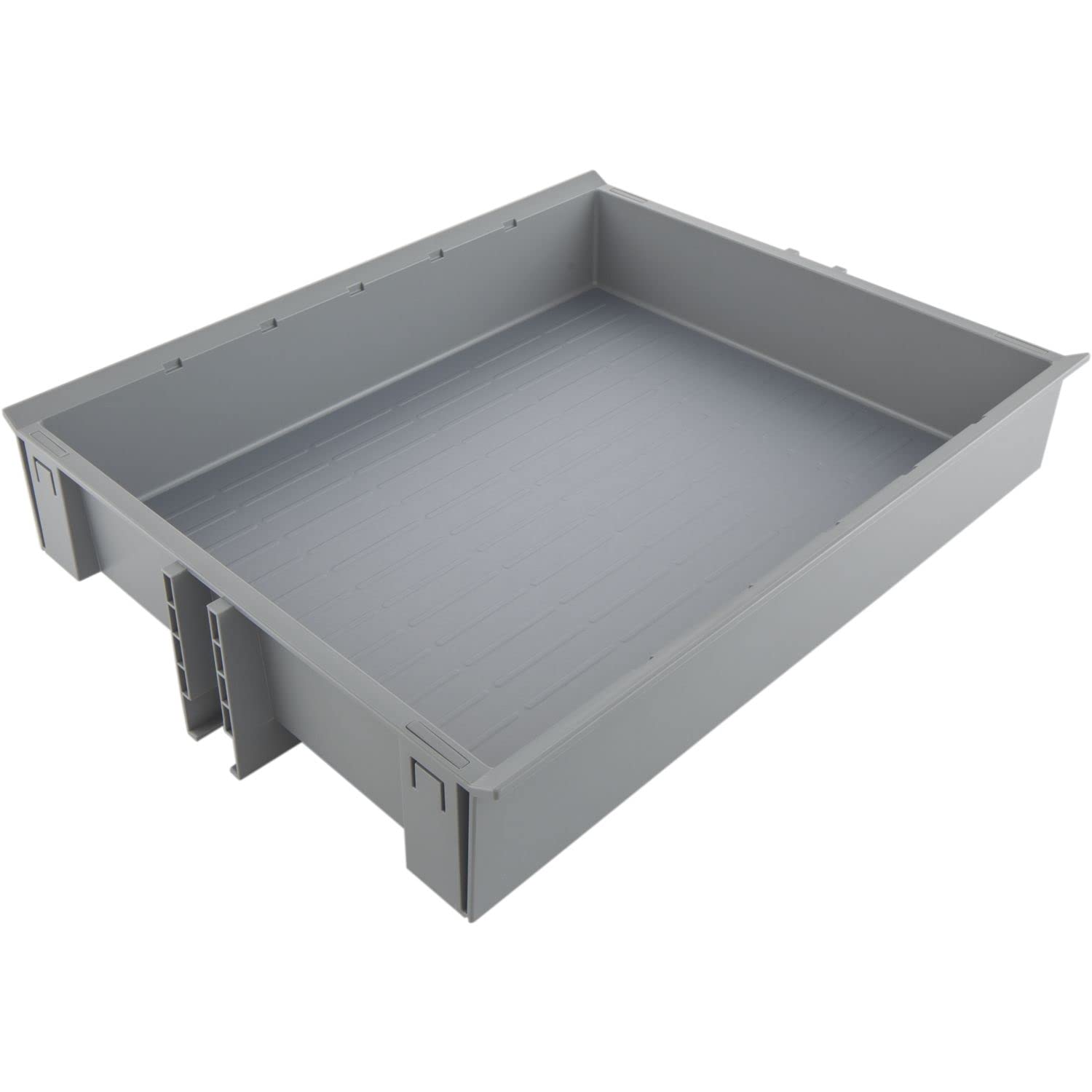 NINKA 5800.93 71055 Kitchen Cabinet Insert for Vauth Sagel Larder KB300, Hanging Basket without Railing, Plastic Aluminium Grey, Silver