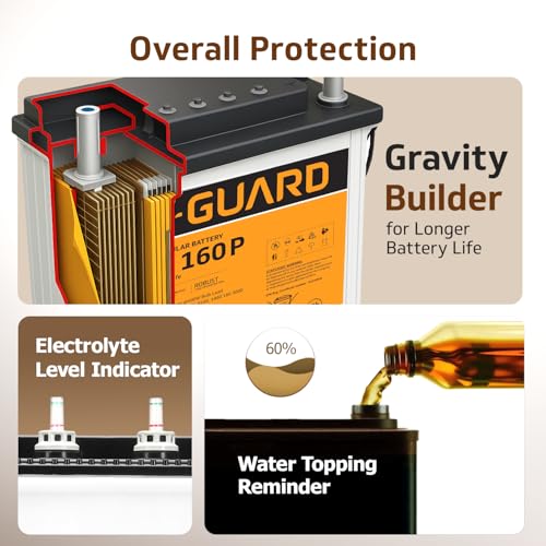 Image of V-Guard Inverter & Battery Combo (Aviolux 800 Inverter, VT 160 P (152Ah Tall Tubular Battery)) for Home, Office & Shops