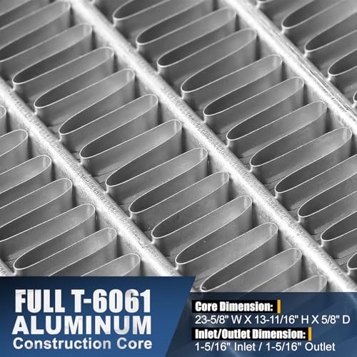Image of Auto Dynasty Aluminum Radiators Compatible with 2003-2008 Pontiac Vibe Toyota Corolla Matrix, 1-Row Cooling Radiator w /TOC, DPI 2432, 164100D250 16410YZZAQ 16410YZZAR