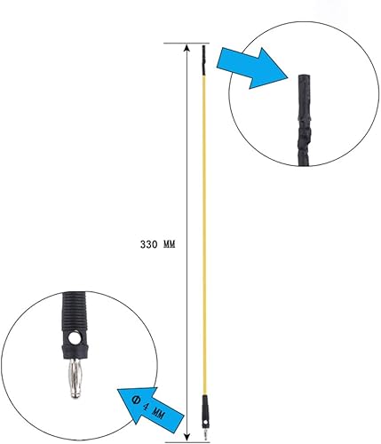 Miniatura 8 de KAWISH Kit de cables de puente de enchufe tipo plátano, 16 cables de prueba apilables de 0.157 in, macho a hembra, cables de prueba de ruptura