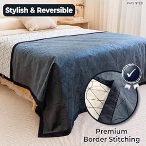 King-Size-Waterproof-Blanket-108x90-Inches-Washable-King-Bed-Cover-Leakproof-Pet-Blanket-for-King-Size-Bed-Protection-Durable-Waterproof-Dog-Blanket-for-Sofa-Bed-Blue-White - Cucciolini Doodles King-Size-Waterproof-Blanket-108x90-Inches-Washable-King-Bed-Cover-Leakproof-Pet-Blanket-for-King-Size-Bed-Protection-Durable-Waterproof-Dog-Blanket-for-Sofa-Bed-Blue-White