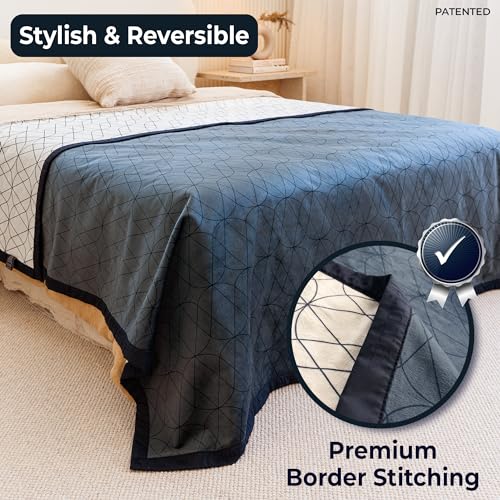 King-Size-Waterproof-Blanket-108x90-Inches-Washable-King-Bed-Cover-Leakproof-Pet-Blanket-for-King-Size-Bed-Protection-Durable-Waterproof-Dog-Blanket-for-Sofa-Bed-Blue-White - Cucciolini Doodles King-Size-Waterproof-Blanket-108x90-Inches-Washable-King-Bed-Cover-Leakproof-Pet-Blanket-for-King-Size-Bed-Protection-Durable-Waterproof-Dog-Blanket-for-Sofa-Bed-Blue-White