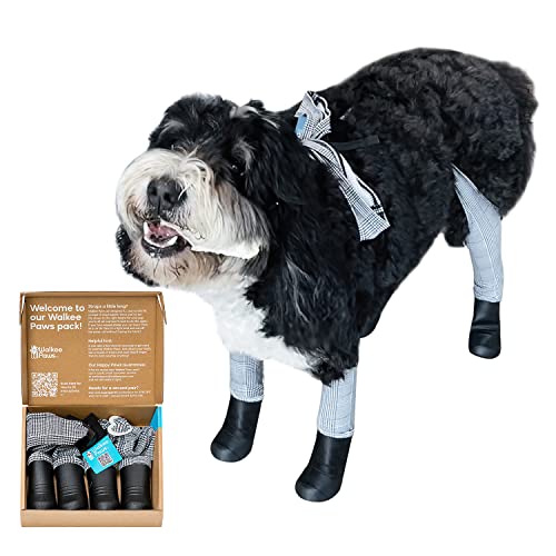 Walkee Paws New Deluxe Easy-On Dog Boot Leggings,...