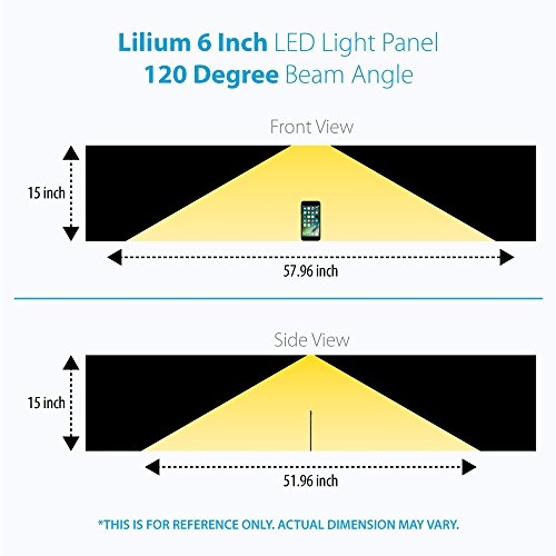 Lightkiwi V8756 Lilium 6 Inch Cool White Modular Led Under Cabinet Lighting - Premium Kit (3 Panel) #TOP4