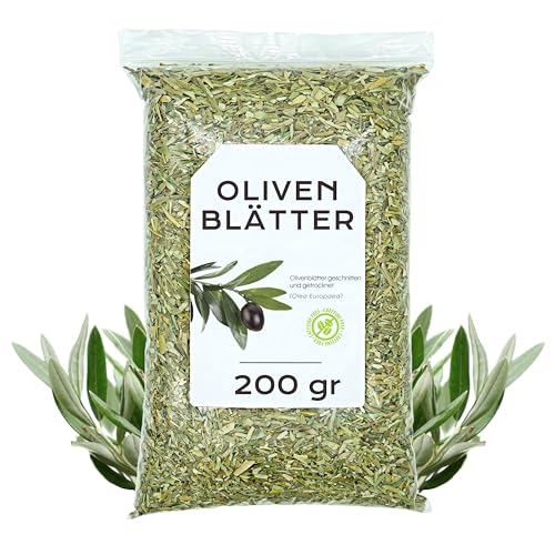 Olivenblättertee 200 gr - Olivenblatt - Olivenblätter - Olive leaf - Oliventee - Kräutertee - Tee Lose