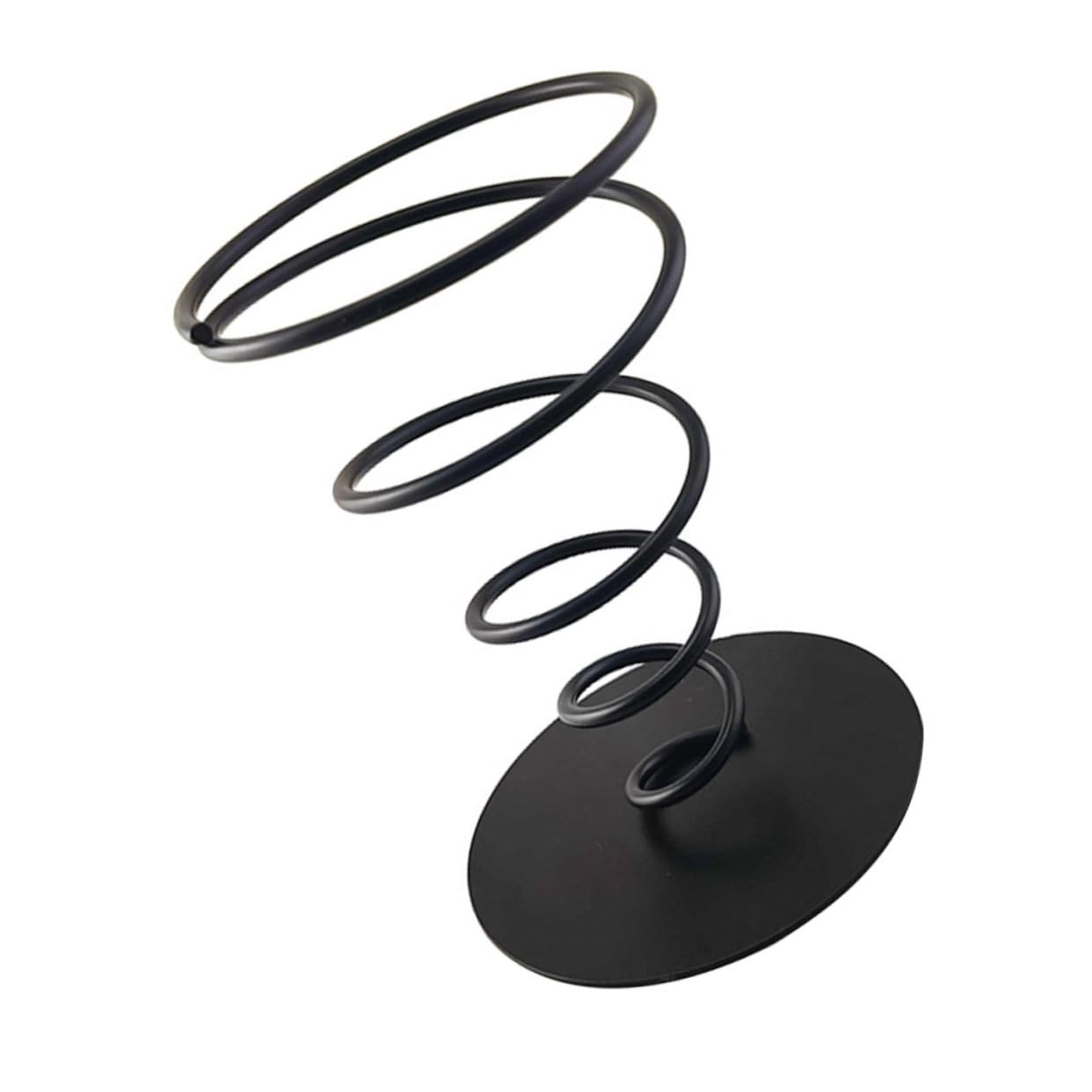 HOLIDYOYO French Fries Stand Sweet Tube Display Stand Ice Cream Cone Holder Stand French Fry Stand Basket Food Display Stands Snack Serving Rack Paper Cup Holder Food Cone Black Wrought Iron