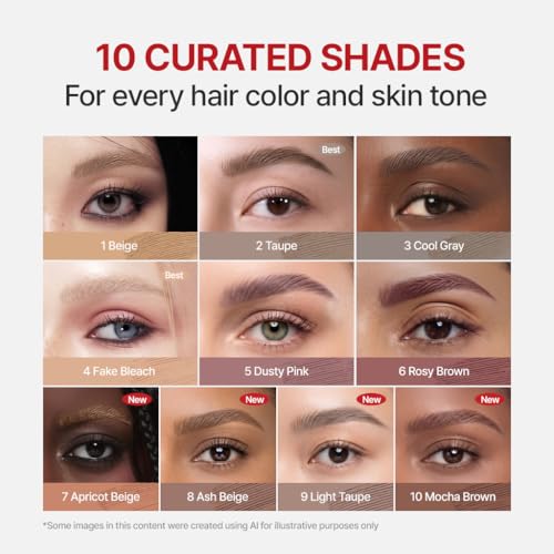 Image of Espoir The Brow Color Fixing Cara #8 Ash Beige 0.1 fl oz - Tinted Eyebrow Mascara, Long-Lasting Brow Gel with Skinny Brush, Natural Brow Coloring for Women & Men, Korean Brow Makeup