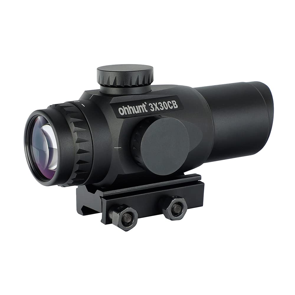 Amazon.co.jp: ohhunt プリズムスコープ 3倍 ライフルスコープ 3x30