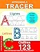 Apprenons à Tracer: Lignes Lettres Chiffres: Cahier d'écriture pour maternelles: PS, MS, GS, et CP: Cahier d'activités et de coloriage pour les enfants