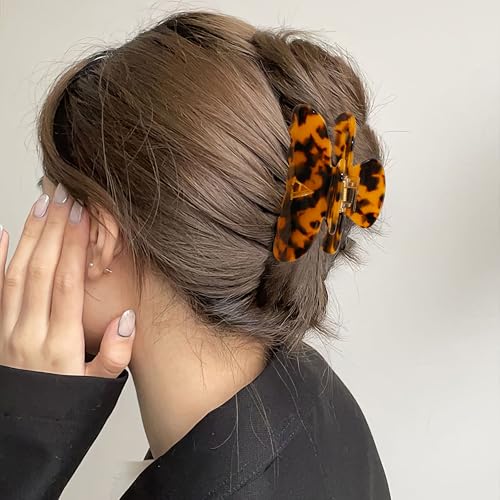 Image of Initial Cute Hair Clips - Tortoise Shell Letter Elegant Hair Claw Clips, Fashion Glitter Claw Clips Durable Hair Clips, Wedding Gift, Bridesmaid Gifts, Birthday Gifts, Christmas Gift, Letter E