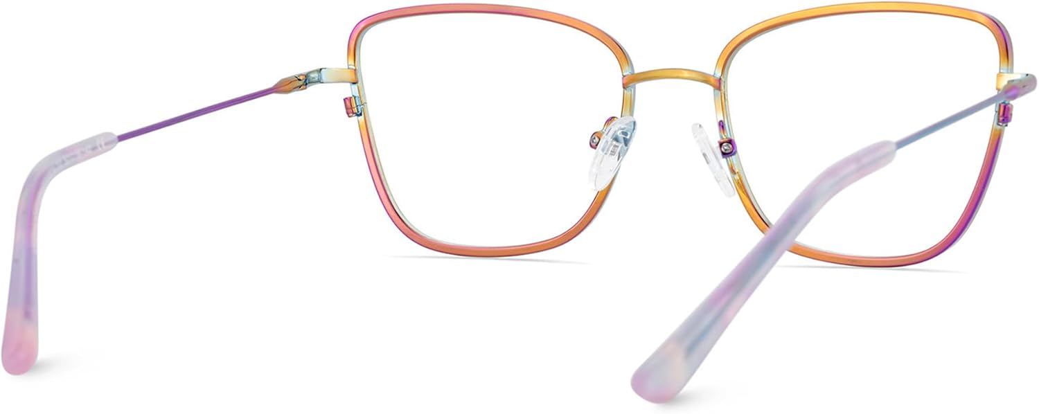 Zeelool Square Glasses Frames for Women Blue Light Glasses Fashion Eyeglasses with Anti Reflective Coating JGM688804 Solimar - Image 7