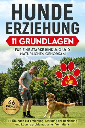 Hundeerziehung: 11 Grundlagen für eine starke Bindung und natürlichen Gehorsam: 66 Übungen zur Erziehung, Stärkung der Beziehung und Lösung problematischen Verhaltens