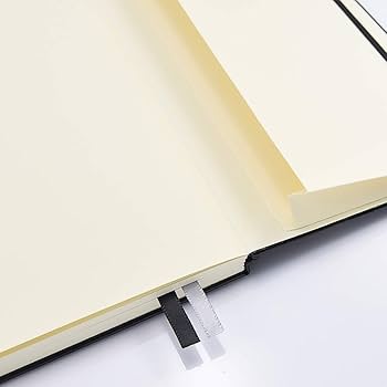 Dotted Journal/Notebook - Dot Grid Hard Cover Notebook, Premium Thick Paper With Fine Inner Pocket, Black Smooth Faux Leather, Pen Loop, 5.3''u00d78.26'' - Black