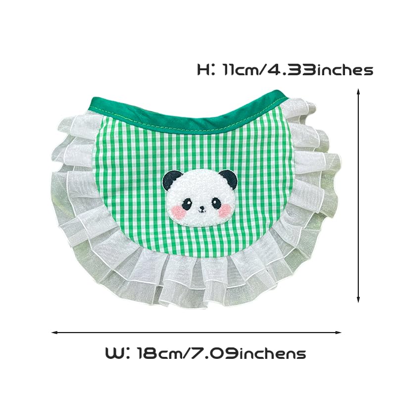 Panda Design Pet bib - Soft Green Scarf for Dogs and Cats, Perfect for Pets' Comfort and Style