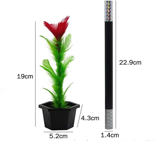 Miniatura 4 de WSNMING Magic Stick to Flower Easy Magic Trick Toys Show Performance Prop Juguetes divertidos para adultos y niños