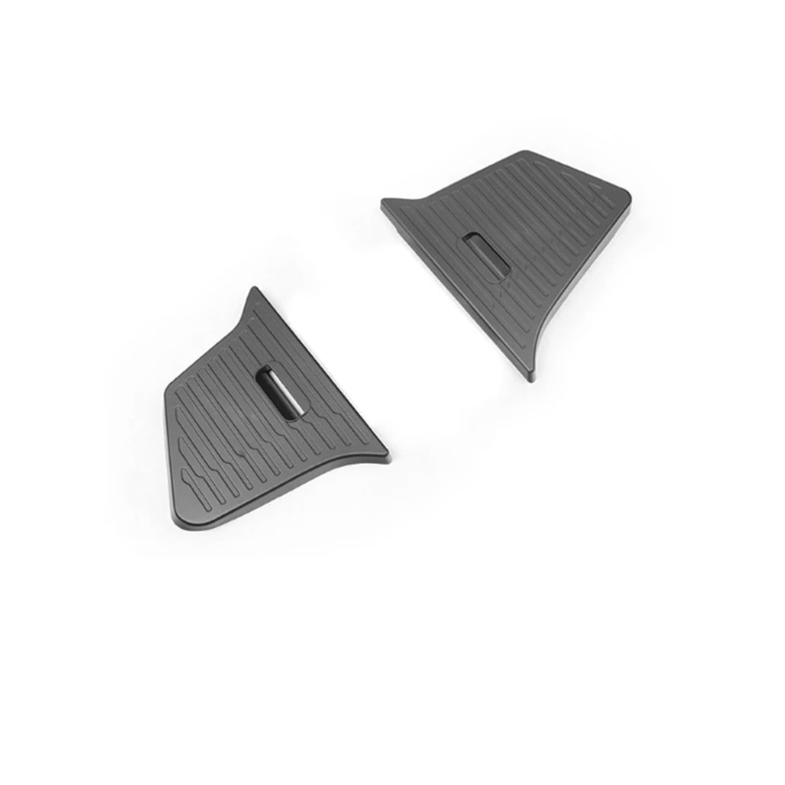 Lhdktee Cargo Cover For Tesla For Model Y 2025 For Launch For Juniper 2025+ Rear Trunck Side Storage Box With Flocking Or TPE Lids Covers Rear Trunk Parcel Shelf(2piece only Tpe Covers)