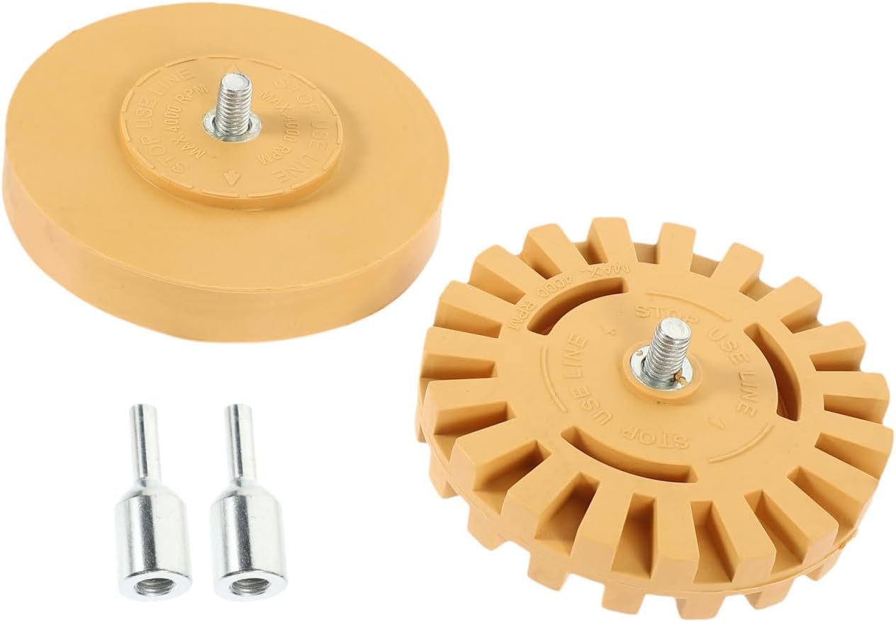 2pcs Rubber Eraser Wheel Sticker Remover Tool for Car Truck