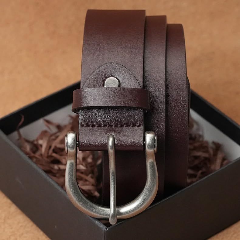 JSEIAJB Belt Men's Genuine Leather Buckle Belt Men's Casual And Versatile Jeans Belt2