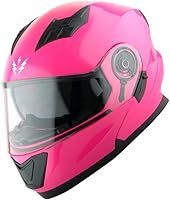 Vista 130 de 1Storm - Casco modular de cara completa para motocicleta, protector solar de doble visera: modelo Modular901, visera ahumada