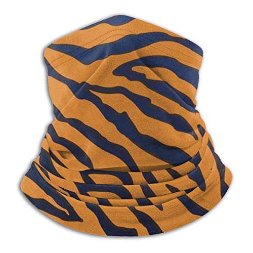 ZT-shop Mikrofaser Halswärmer Weihnachten Geschenk Tiger Tierdruck Coole Halsmanschette Rohr Ohrwärmer Stirnband Schal Gesichtsmaske Sturmhaube