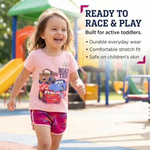 Image of Disney Girls' 2-Piece T-Shirt and Dolphin Shorts Set for Baby & Kids