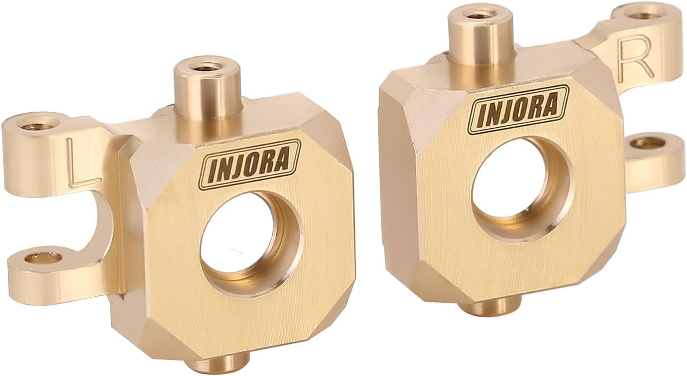 INJORA Ottone Sterzo Blocchi Knuckle e Caster Blocchi C-Hub per TRX4M 1/18 RC Crawler Upgrade Parts