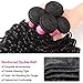 UNICE Human Hair Bundles Curly 8 10 12 inch 100% Unprocessed Malaysian Virgin Weave 3 Bundle Real Natural Black Human Hair Extensions 1B Natural Black Color for Women