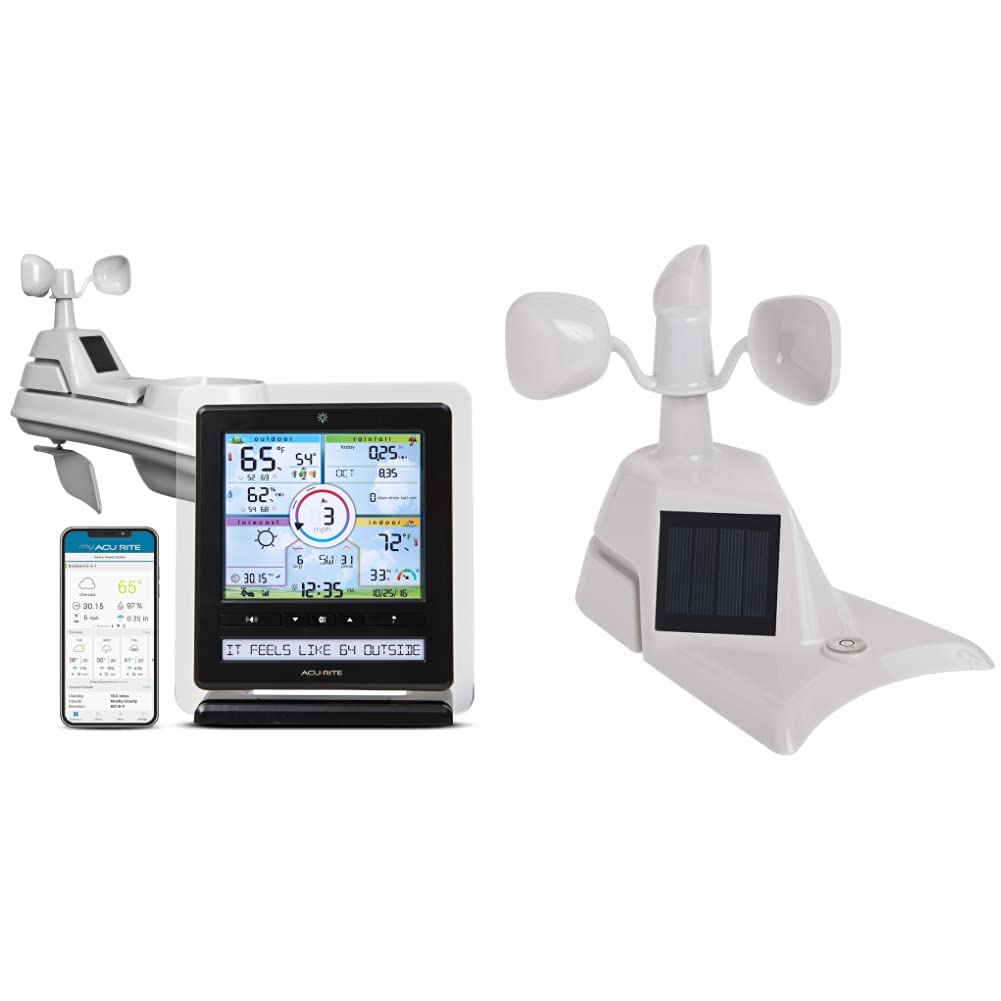AcuRite Iris 5-in-1 Wireless Weather Station with display and mobile app