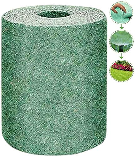 MTDH Estera de Semillas de Hierba Biodegradable, Seeds Premium Tough Fast Growing para céspedes (1pcs)