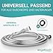 Engelbach® Duschschlauch 2m aus Edelstahl - Brauseschlauch mit Standard Anschluss - Flexibel & Trinkwassergeprüft - Made in Germany