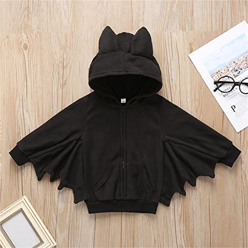 Halloween Toddler Kids Child Infant Newborn Baby Boys Girls Bat Long Sleeve Hooded Blouse Tops Solid Life Jacket4