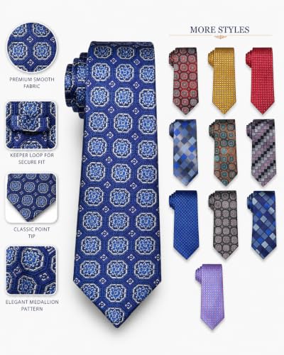 Image of WeiShang Neckties for Men, Classic Formal Tie