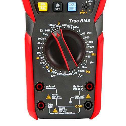 Image of UNI-T Digital Multi Meter UT89X 6000 Counts True RMS Sine Wave Measurement Live Wire Test AC DC Voltage Current Ohm Capacitance Frequency Temperature Probe Diode Continuity Dual Range NCV hFE