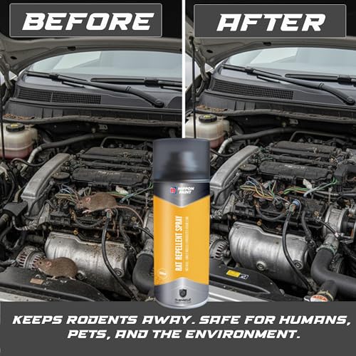 Image of Nippon Paint n-Shield Rat Repellent Coating Spray 500ml | Protects Car Engine Wires from Rats & Rodents | Long-Lasting Protective Coating | Automotive Anti-Rodent Spray for Cars & Bikes