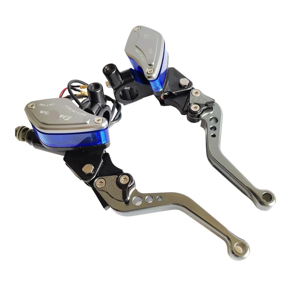 YFDKESY Brake Clutch Levers Handle 1 Pair Universal Motorcycle Hydraulic Clutch Brake Pump Master Cylinder 22mm 7/8'' Handlebar Handle Levers