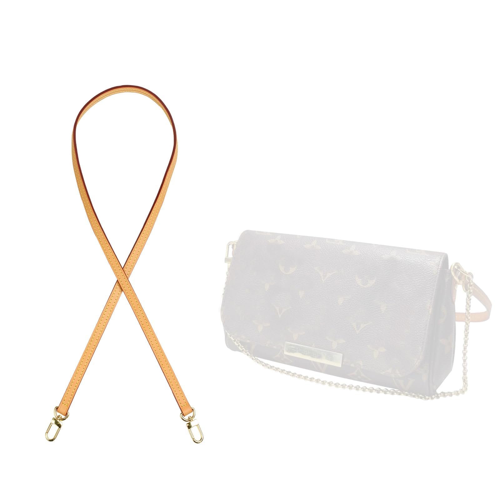 jiesinlov Vachetta Leder Riemen Ersatz,Tasche Schulterriemen für Handtasche