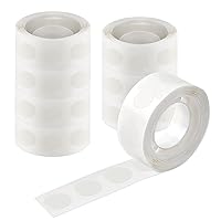 Vista 19 de UPINS 300 unidades de pegamento de puntos para globos, cinta adhesiva extraíble, 3 rollos de calcomanías de puntos de doble cara para decoración